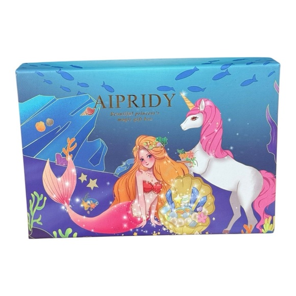 Aipridy Mermaid & Unicorn Themed Bead Box 100 Piece Jewelry Making Set - Picture 3 of 10